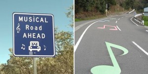 Musical Roads That Play Melodies When Cars Drive Over