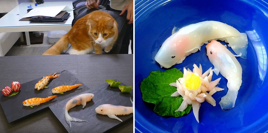 Sushi That Looks Like Real-Life Swimming Koi In A Few Simple Steps » Design  You Trust