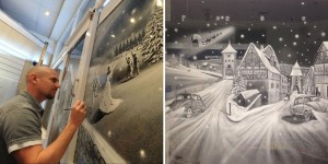 Artist Creates A Christmas Miracle On Windows Of A Children’s Hospital
