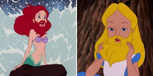 No-Shave Movember: Disney Princesses with Beards