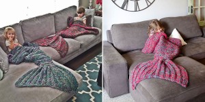 Unleash Your Inner Mermaid With This Cozy Fish Tail Blanket