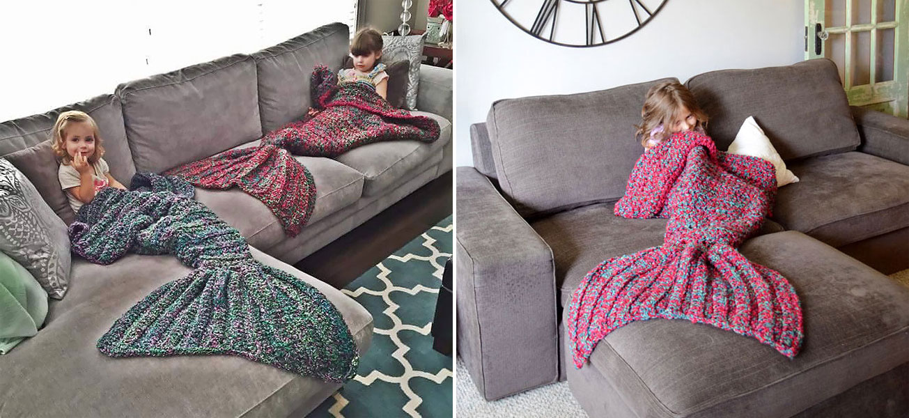 Unleash Your Inner Mermaid With This Cozy Fish Tail Blanket » Design ...