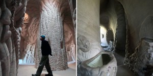 This Artist Spent 10 Years Carving A Giant Cave – Alone With His Dog
