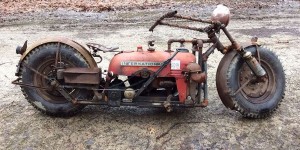 Guy Turns Old Tractor Into Badass Motorcycle