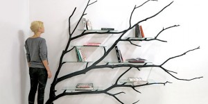 An Artist Found This Branch Lying On The Side Of The Road, And Made It Into Shelves