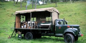 Old Fire Truck Turned Into Spacious Hotel Room