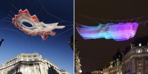 Artist Janet Echelman Installed A Voluminous Sculpture Floating Above The Streets Of London