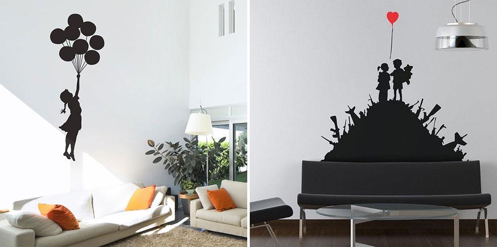 Banksy Inspired Wall Stickers » Design You Trust