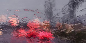 Unminding Sky: Hyperrealistic Oil Paintings Looking Through Rainy Windshields