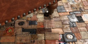 This Is A Carpet Made Of Vintage Jeans Labels