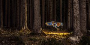 An Artist Has Created A Glass Sculpture With Detailed Paintings That Can Only Be Seen From Close Up