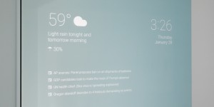 A Man Created A Bathroom Mirror That Looks Like The Future