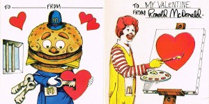 Adorable 1970s Valentine's Day Cards Featuring The McDonaldland Characters