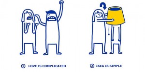 Cute Illustrations Show How Complicated Love Is Made Simpler With IKEA Products