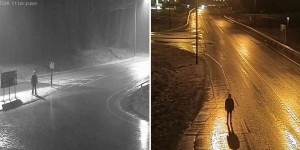 Photographer Uses Roadside Weather Cameras For Creepy Self Portraits