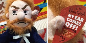 A Plush Vincent Van Gogh Doll That Comes With A Detachable Left Ear