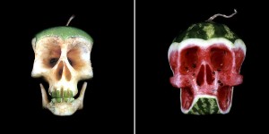 Insanely Creepy Skulls Carved Out Of Fruit & Veg