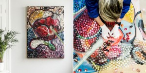 Agnė Kišonaitė Used 1,969 Nail Polish Bottles To Create This Work Of Art