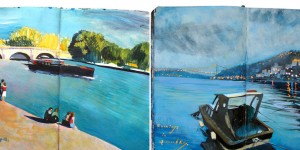 An Artist Has Completely Documented Her Two Years Of Travel By Painting In Moleskine Notebook