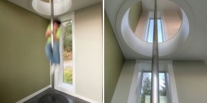 A Fire Pole Is A Fun Way To Travel Between Floors
