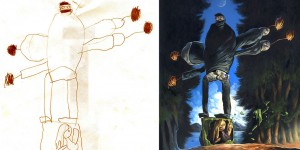 The Monster Engine: Children’s Drawings Painted Realistically