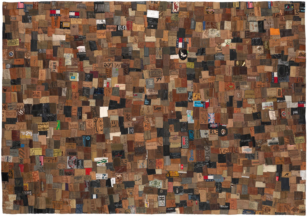 This Is A Carpet Made Of Vintage Jeans Labels » Design You Trust ...