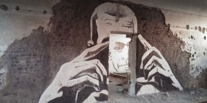 Artists Create Unique Wallcut Murals In Abandoned Factory