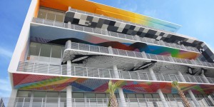 This Building In Miami Has Art Painted On The Ceilings So It Can Only Be Seen By People On The Street