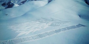 Artist Uses His Feet To Create Gigantic ‘Game Of Thrones’ Snow Art In French Alps