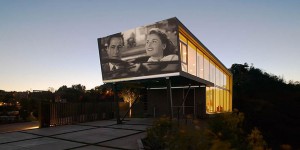 This House Was Designed With A Wall Space For Projecting Movies On It