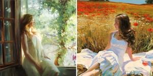 Sensitive Women Images By Painter Vladimir Volegov