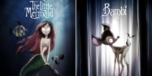 Classic Disney Characters Reimagined In The Beautifully Eerie Style Of Tim Burton