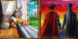 Talented Mum Creates Epic Napkin Art For Her Kids Lunch