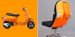 Vintage Vespa Parts Recontextualized As Sleek Modern Office Furniture