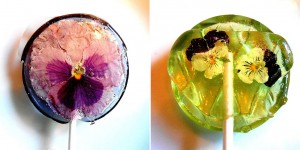 Edible Flower Petals Are Preserved In These Unique Lollipops