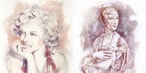 Classical Paintings Recreated With Wine