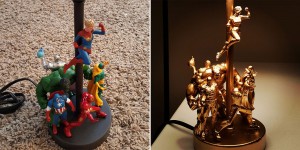 This Epic Lamp Made From Cheap Action Figures Will Delight Your Nerd Senses