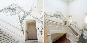 Stirring The Swarm: A Horde Of 10,000 Ceramic Beetles Crawl Across Gallery Walls