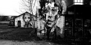 A Street Artist Creates Tragic Portraits Across The Abandoned Urban Areas In France