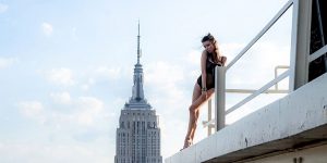 Breathtaking Photos Of The Beauty Models Pose Perilously Close To The Edge Of New York's Buildings