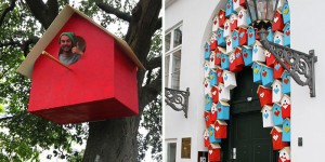 Artists Takes Trash To New Heights As Habitat For Urban Birds