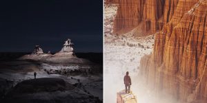 Daredevil Photographer Attaches LED To Drone For Hauntingly Beautiful Photos