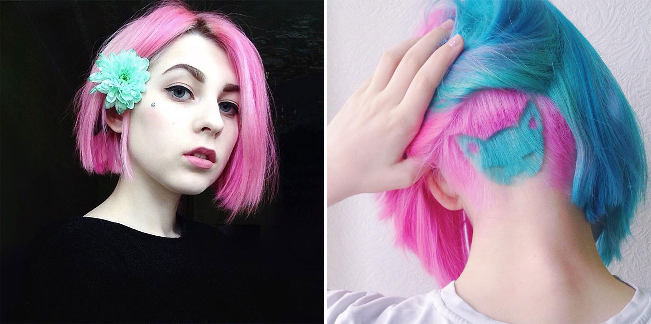 Rainbow Cat Undercut Is The Hairstyle We Want Right MEOW » Design You Trust