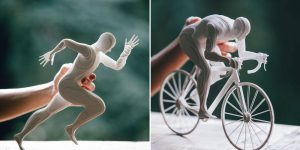 This Artist Creates Beautiful Figures Of Olympic Athletes Out Of Layered Paper