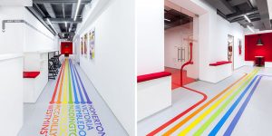 Colorful Lines, Inspired By The London Underground, Will Lead You To Classrooms At This Language School