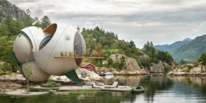 Artist Envisions Futuristic Fort-Like Homes Designed To Withstand Hurricanes