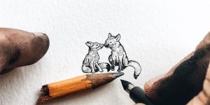 Miniature Ink Drawings By Christian Watson