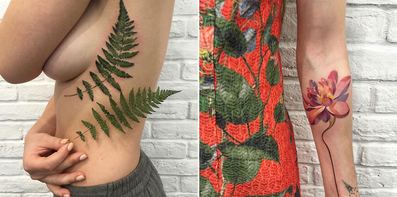 Beautiful Live Leaf Tattoos By Rit Kit - Vimarsana News
