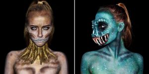 Creepstastic Body Paintings From A 16-Year-Old Artist