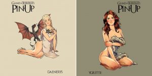 Artist's Series Depicts 'Game Of Thrones' Characters Drawn As Pin-Up